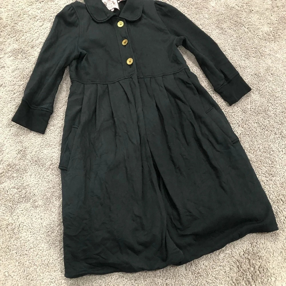 Juicy Couture Black Jacket Dress Gold Buttons‎ Size Medium FLAWS
